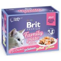 Brit premium Family plate jelly 12*85 g