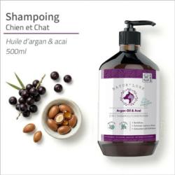  NATURE LUXE SHAMPOING 2 EN 1 CHIEN HUILE D'ARGAN ET ACAI 500ML