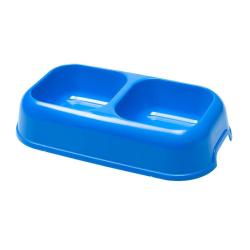 Gamelle double ecuelle Ferplast Party - bleu