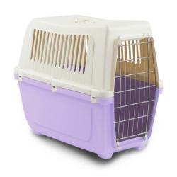 CAGE DE TRANSPORT BIEGE-VERT-MAUVE 50