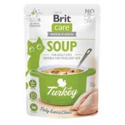 BRIT CARE CAT SOUPE AU DINDE 75 G