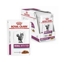 ROYAL CANIN CHAT VETREINARY RENAL EN SAUCE POISSON 12*85G