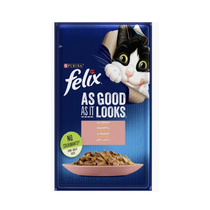 FELIX  chat au saumon  100 G