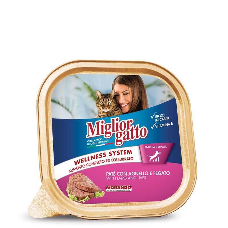 MIGLIOR GATTO barquette pate en agneau et foie