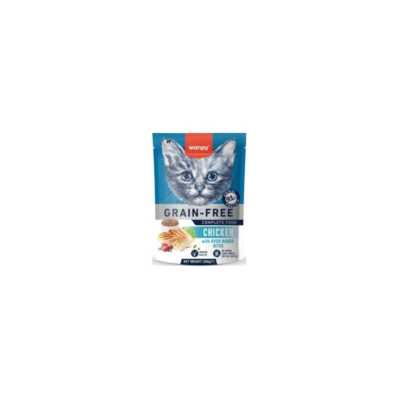 WANPY GRAIN FREE CHATON AU POULET 500 G