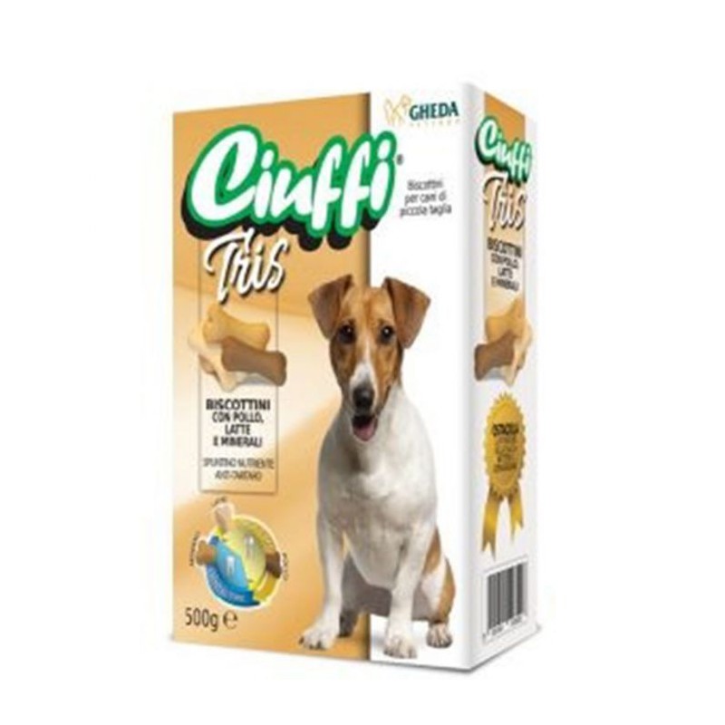 Ciuffi Biscuits pour chien Tris 500 gr