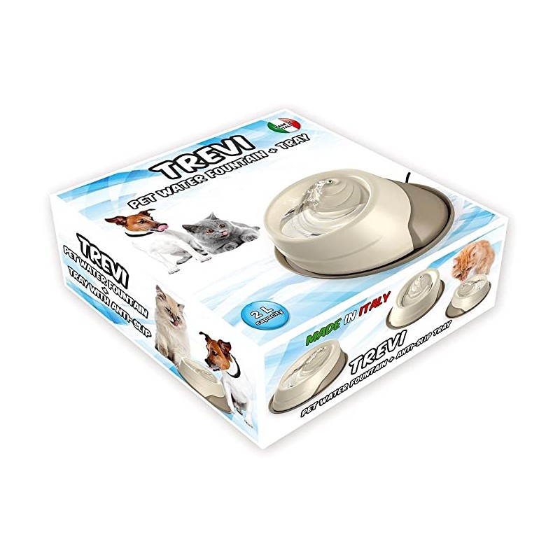 TREVI Pet Water Fontain + TRAY