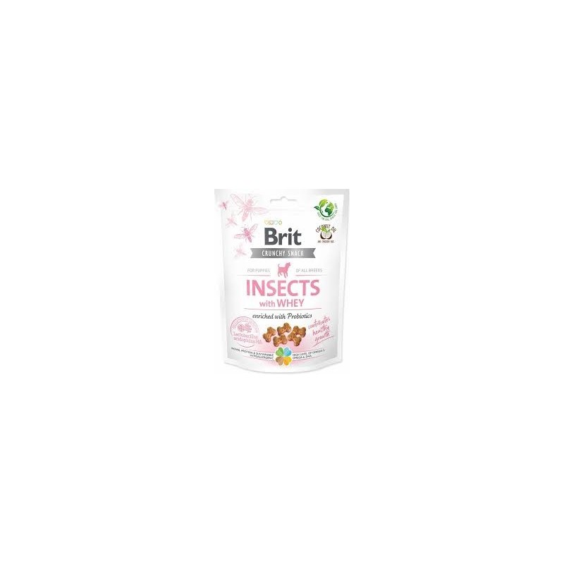 Brit crunchy snack insects with whey 200 g